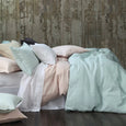 Laundered Linen Duvet Set White