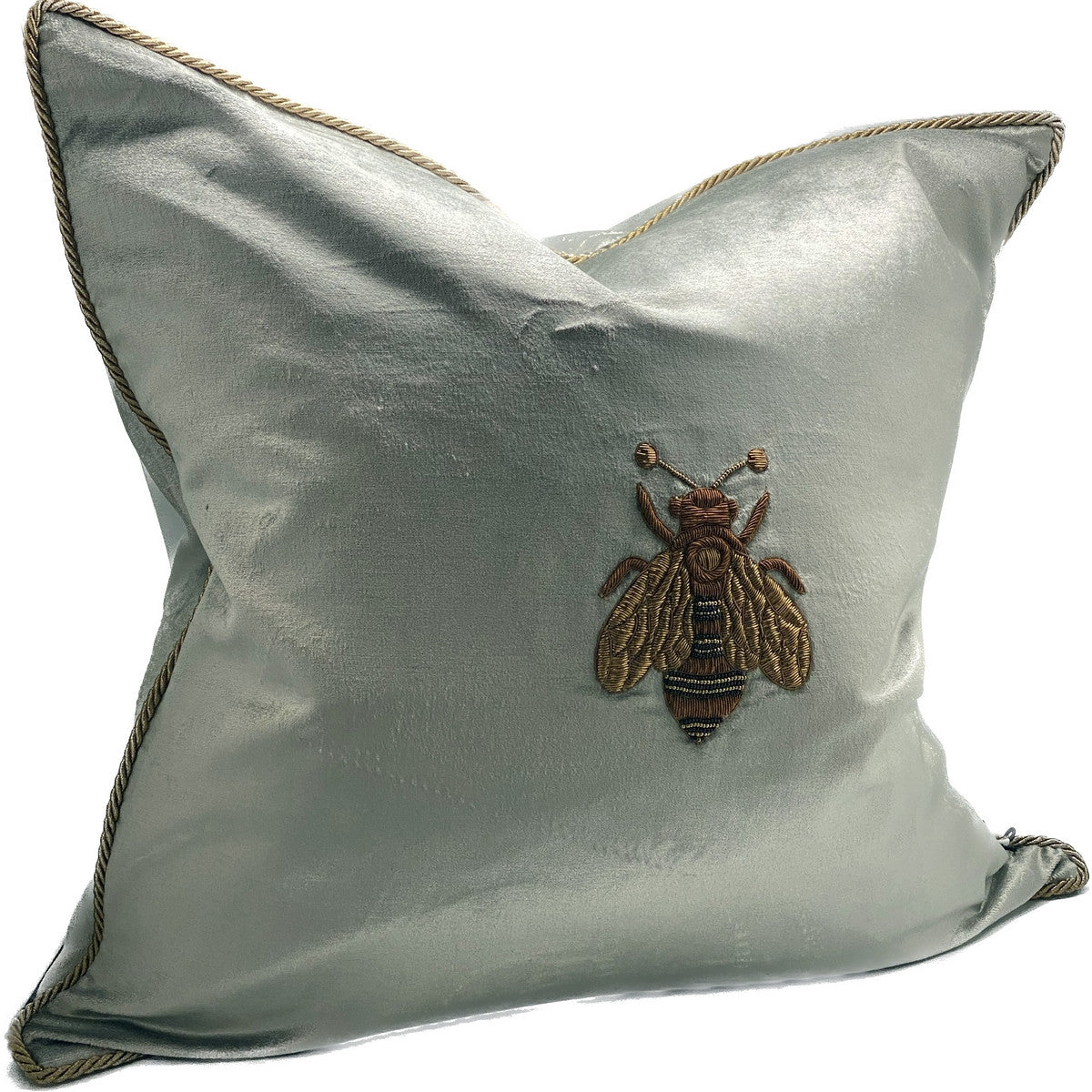 Velvet Cushion - Platinum