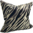 Zebra Embroidered Cushion - Fawn