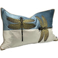 Embroidered Luxury Cushion - Dragonfly