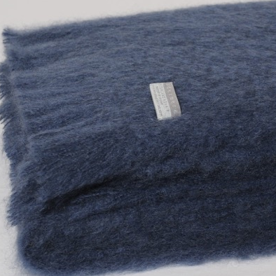 Mohair Throw Indigo