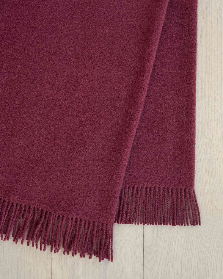 Nevis Throw - Rhubarb