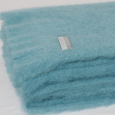 Mohair Throw Sea Spray