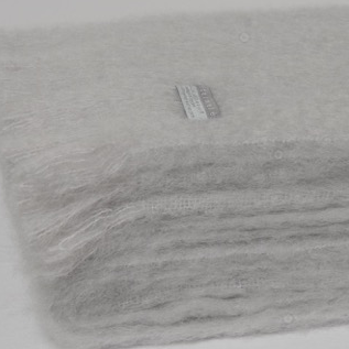 Mohair Throw Silver