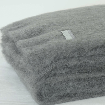 Mohair Throw Slate