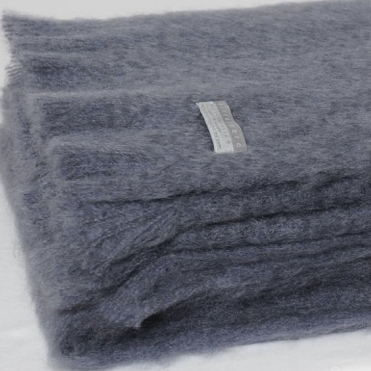 Mohair Throw Storm