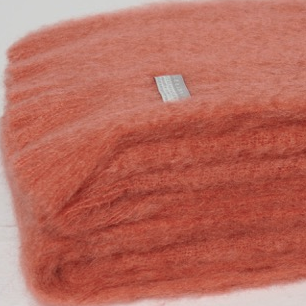 Mohair Throw Tea Rose