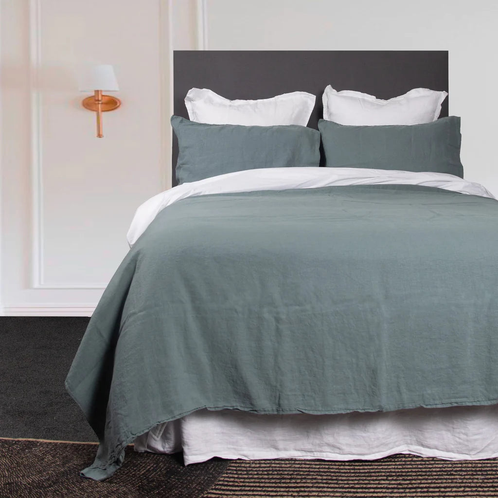 Vida Linen Duvet Cover Mineral