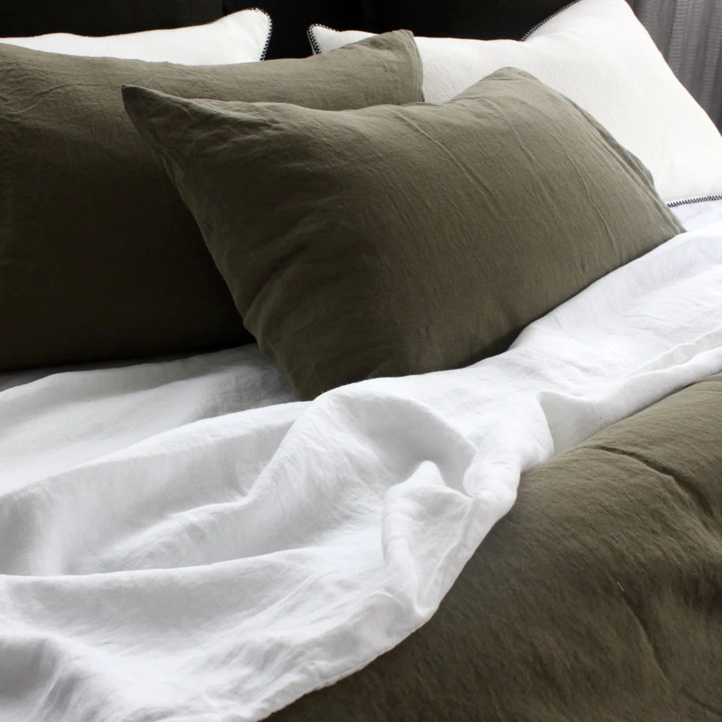 Vida Linen Sheets Khaki