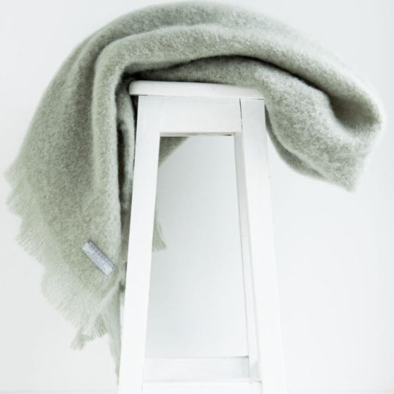 Mohair Throw Sage