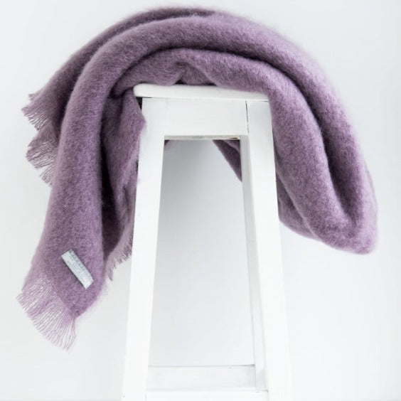 Mohair Throw Amethyst