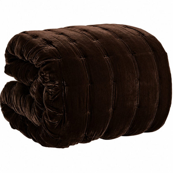 Pin Velvet Chocolate Comforter Coverlet