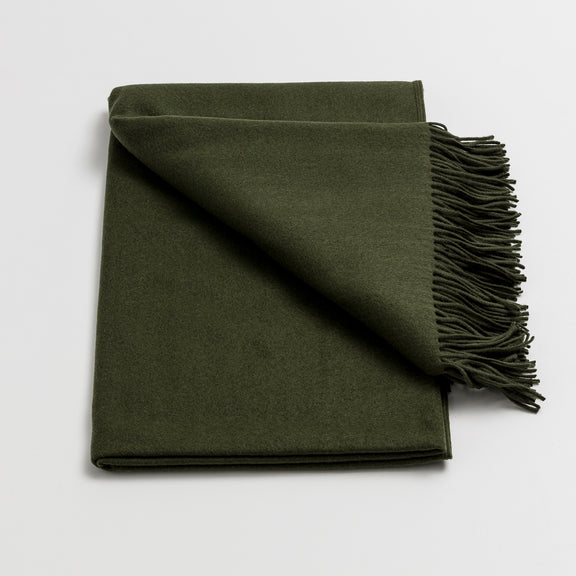 Cashmere Merino Throw - Forest