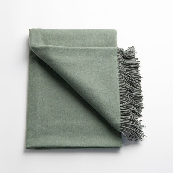 Cashmere Merino Throw - Sage