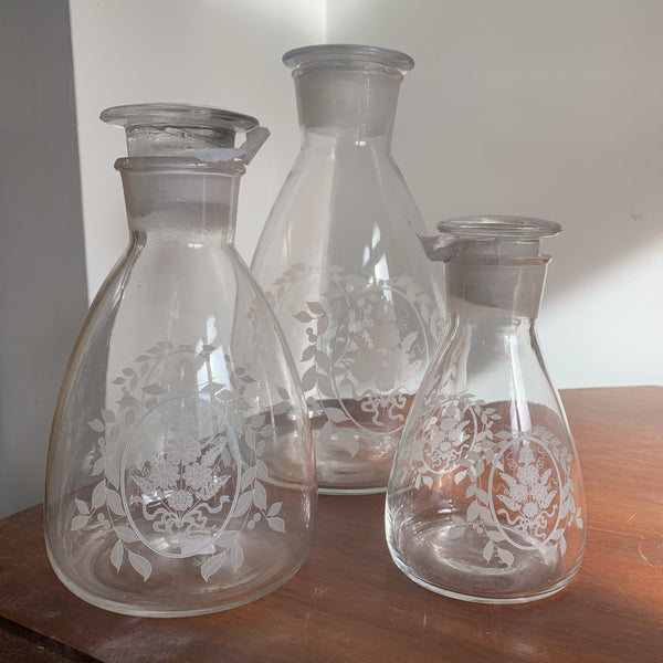 Classic Glass Etched Bottle
