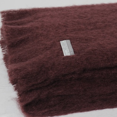 Mohair Throw Mulberry