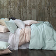 Laundered Linen Duvet Set Duck Egg