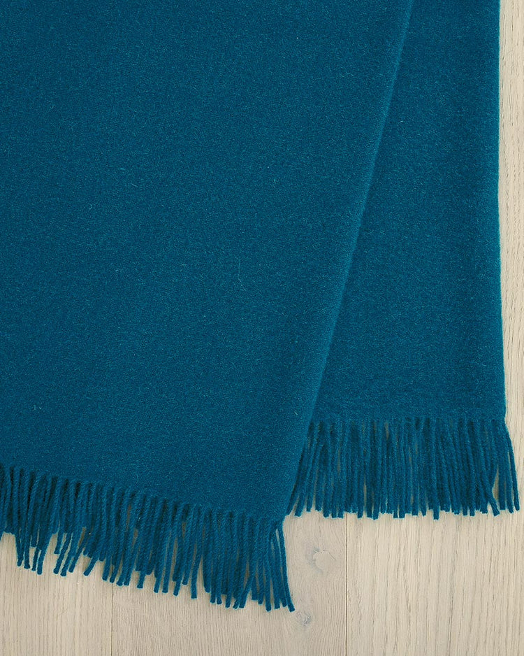 Turquoise Color Throws Nevis Throw - Turquoise – Harrowset Hall
